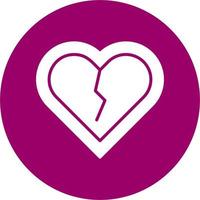 Broken Heart Vector Icon