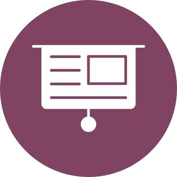 icono de vector de presentación