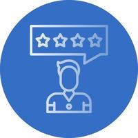 Customer Review Vector Icon Design