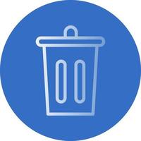 Trash Bin Vector Icon Design