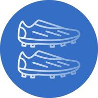 diseño de icono de vector de botas de fútbol