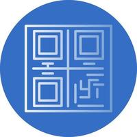 diseño de icono de vector de código qr