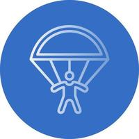 Skydiving Vector Icon Design