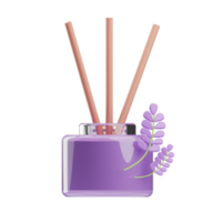 luxury cosmetic Reed Diffuser illustration 3d png