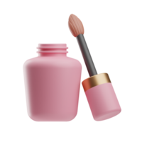 luxury cosmetic Nail Polish illustration 3d png