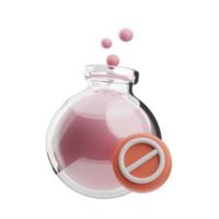 luxury cosmetic No Chemical illustration 3d png