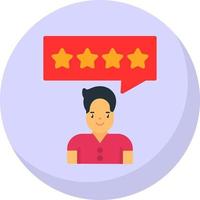 Customer Review Vector Icon Design