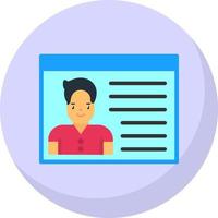 diseño de icono de vector de tarjetas de identificación