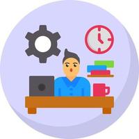 Workaholic Vector Icon Design