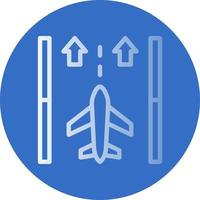 Runway Vector Icon Design