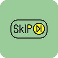 Skip Ad Vector Icon Design