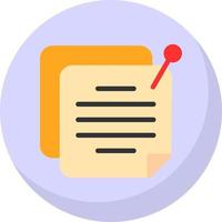 Sticky Note Vector Icon Design