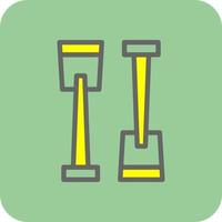 Paddle Vector Icon Design