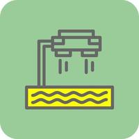 Flyboard Vector Icon Design