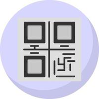 diseño de icono de vector de código qr