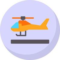 Helicopter Vector Icon Design