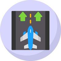 Runway Vector Icon Design