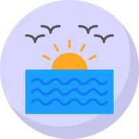 diseño de icono de vector de amanecer