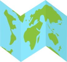 ícone de mapa de viagem png
