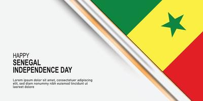 Senegal Independence Day background. vector