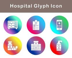 hospital vector icono conjunto