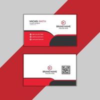 Free EPS Modern and clean dark red professional business card template vector