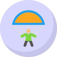 Skydiving Vector Icon Design