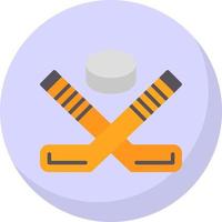 Ice Hockey Vector Icon Design