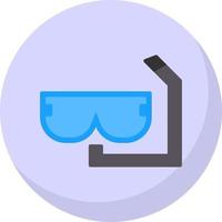 diseño de icono de vector de snorkel