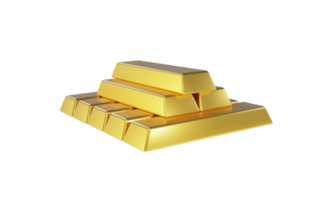 viele von Gold Riegel Bankwesen und finanziell Konzept png