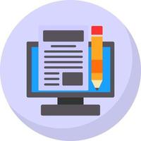 Making Blog Vector Icon Design