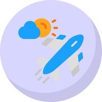 diseño de icono de vector de vuelo