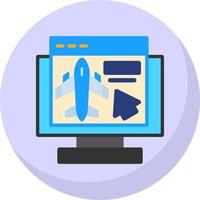 Online Booking Vector Icon Design