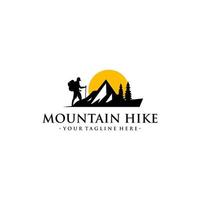 Mountain Hike Logo Vector Template