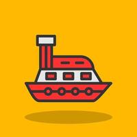 diseño de icono de vector de barco