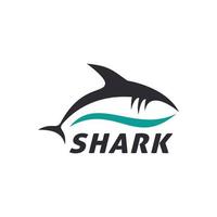 Wild Shark Logo Stock Image vector