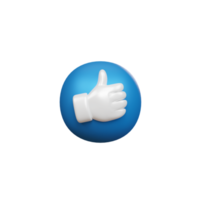 Thumbs up icon. Social media icon. Chat comment reactions, icon template like love heart message. png