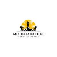 Mountain Hike Logo Vector Template