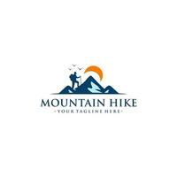 Mountain Hike Logo Vector Template