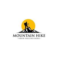 Mountain Hike Logo Vector Template