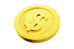 Dollar Gold Münzen isoliert png