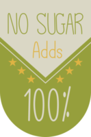 Sugar free label set. png