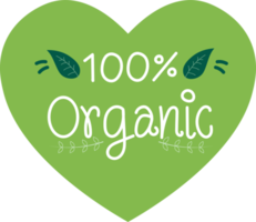 Organic product label. png