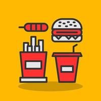 diseño de icono de vector de comida rápida