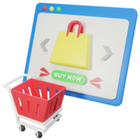 Buy Now 3D Illustration png