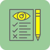 Eye Test Vector Icon Design