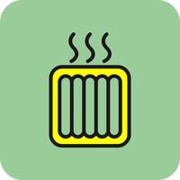 Underfloor Heating Vector Icon Design