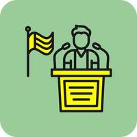 Politician Vector Icon Design