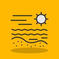 Beach Vector Icon Design