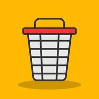 Trash Bin Vector Icon Design